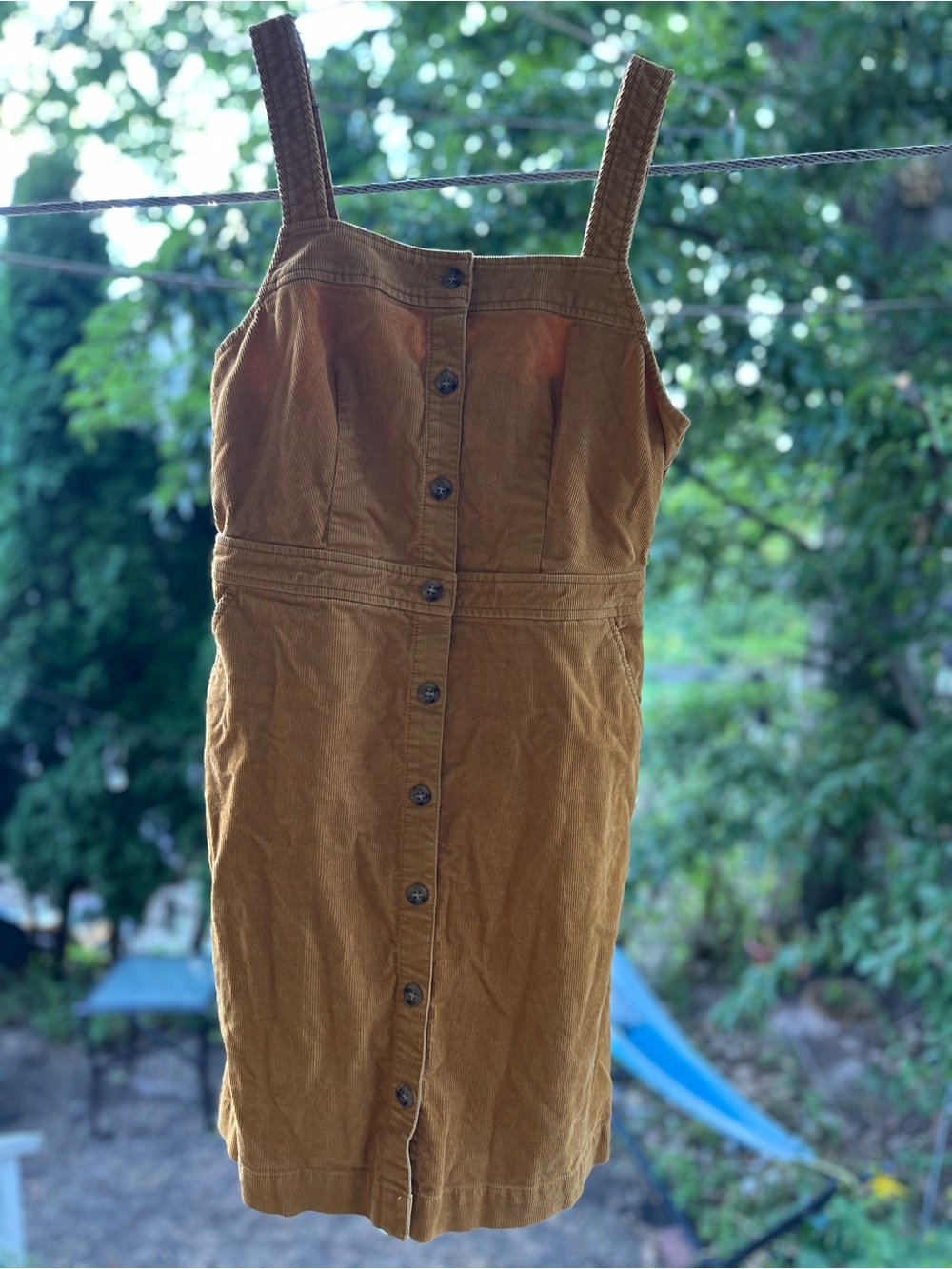 J. Crew Mustard-Brown Button-Front Mini Dress